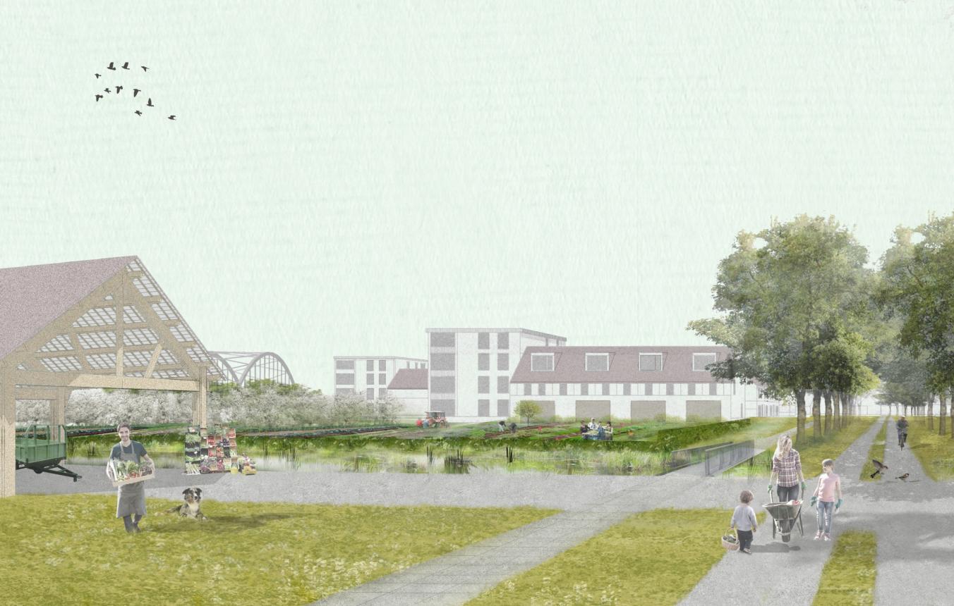 Beeld masterplan © Collectief Noord i.s.m. LAMA Landscape Architects, denc!-studio, Common Ground, EVA-International bvba