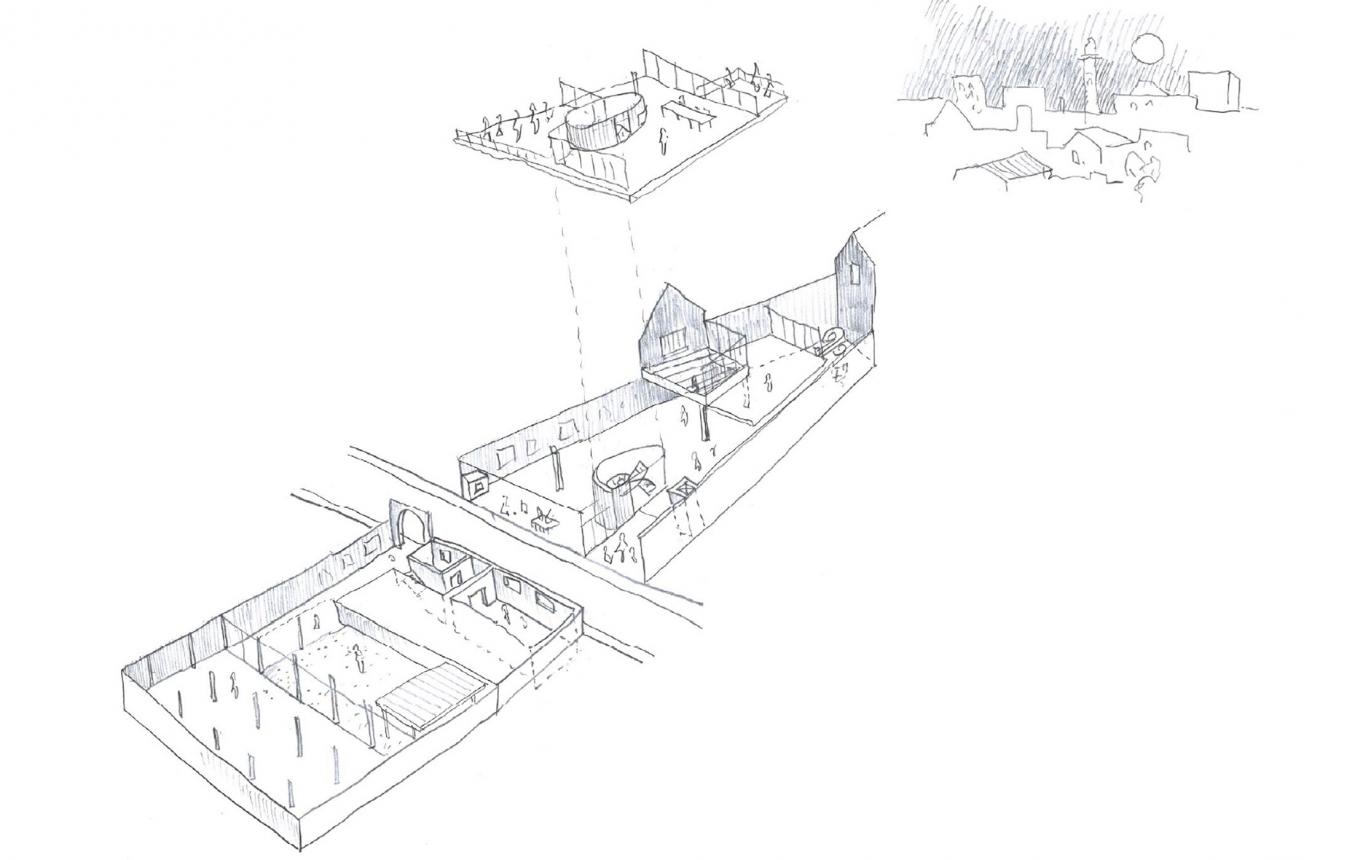 Ontwerpvisie voor Pilootproject Studenten Maken Stad k_Druum van Vplus - Aurélie Hachez Architecte - Antoine Espinasseau - UTIL Struktuurstudies - Cenergie