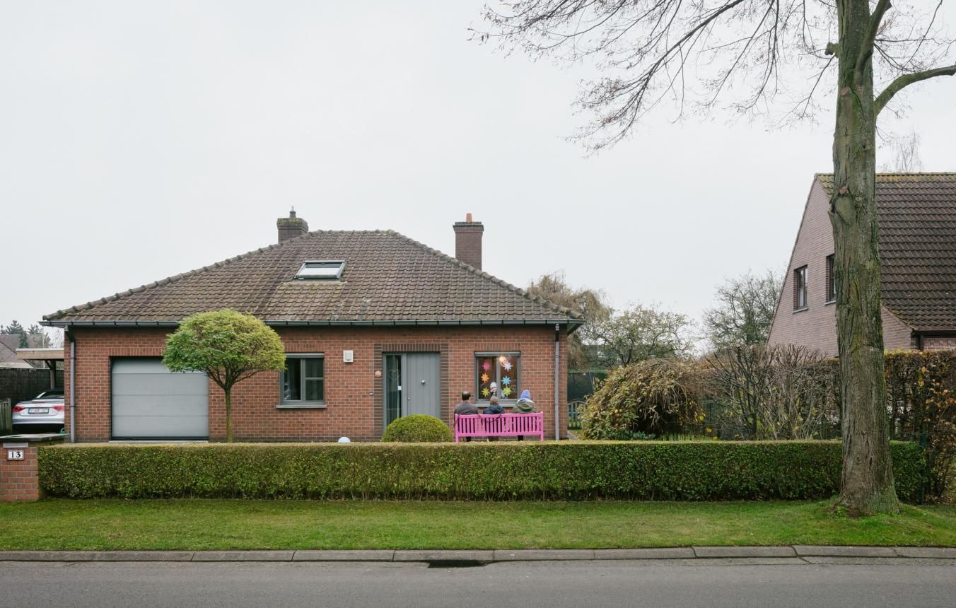 Foto verkavelingswijk Wondelgem, Gent