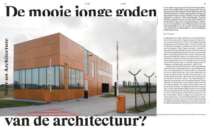 artikel in A+300, 'De mooie jonge goden van de architectuur' door Bart Tritsmans